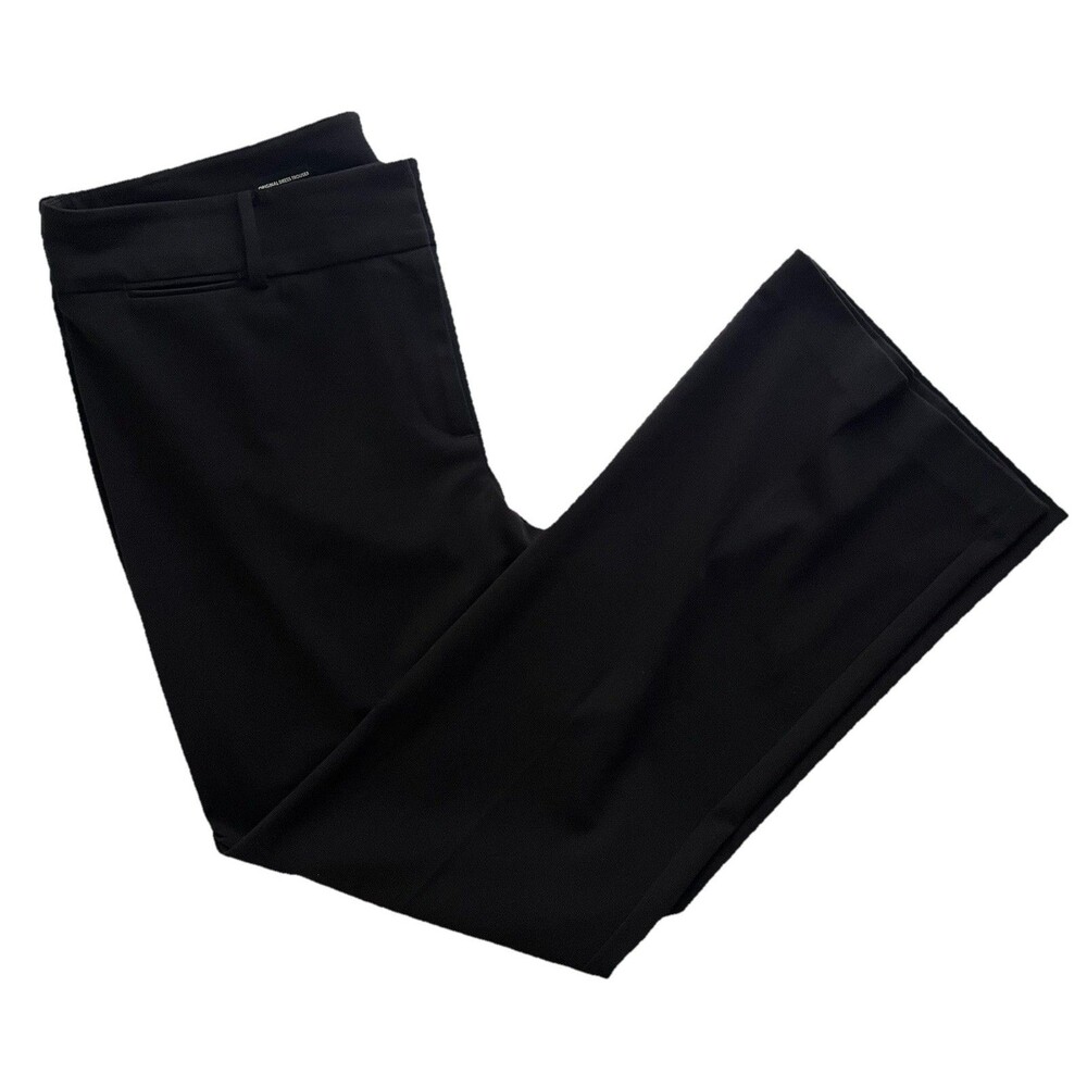Loft Original Dress Trouser Pants Womens Size 14 Black Office Business Casual